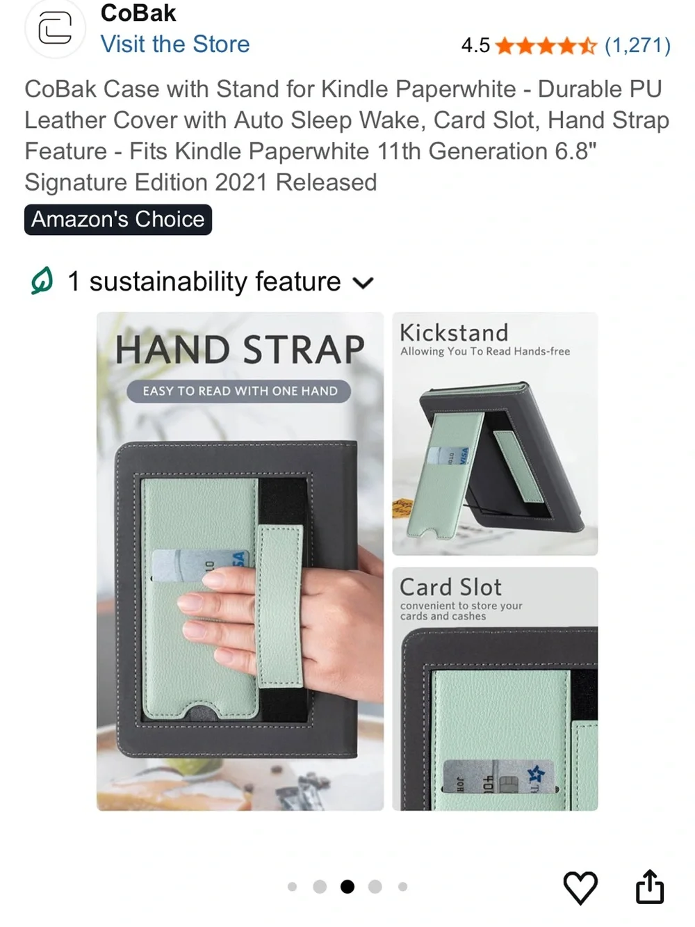 Kindle Paperwhite Leather Cover 11th Generation